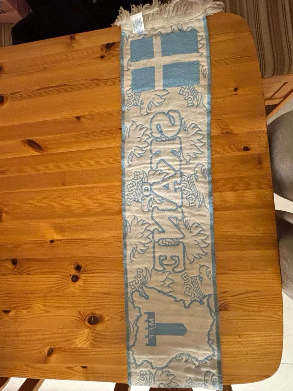 Ljusblå Malmö FF Skåne-halsduk retro från 2011 - 1