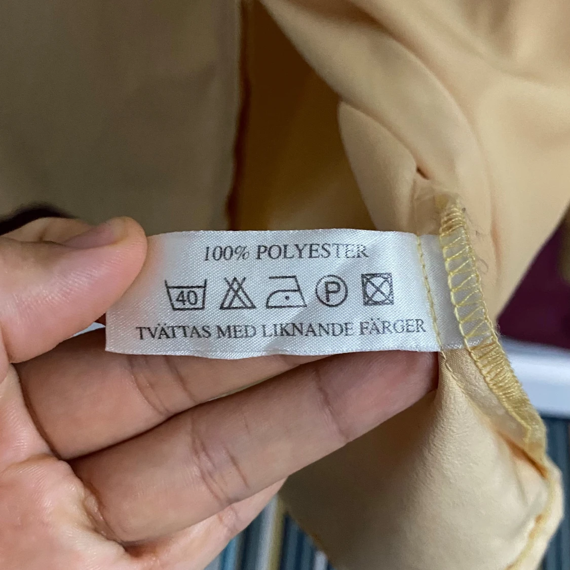 Beige skjorta med spetskrage Elle - 4