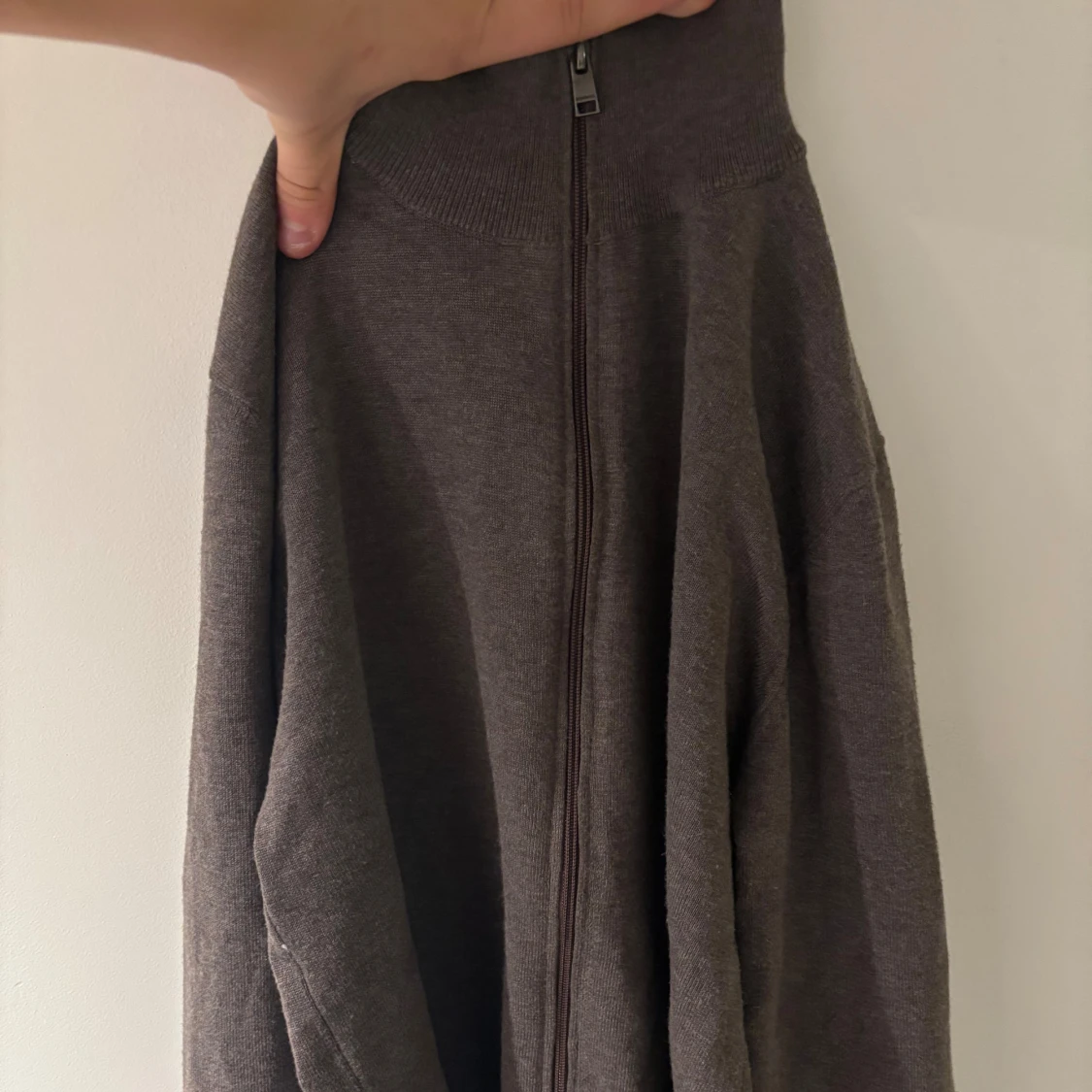 Ulltröja med fullzip