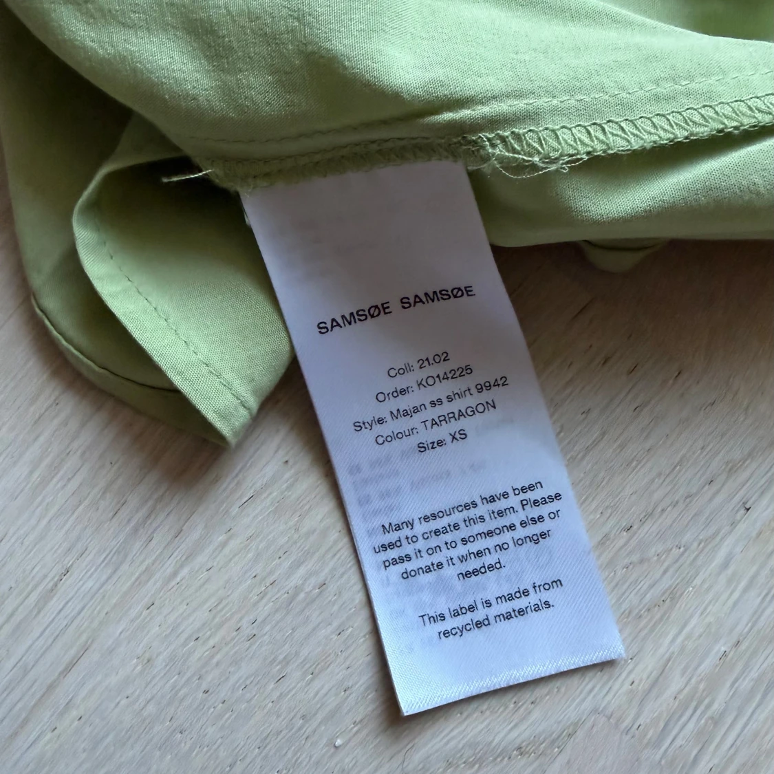 Ljusgrön skjorta från Samsøe Samsøe - 4