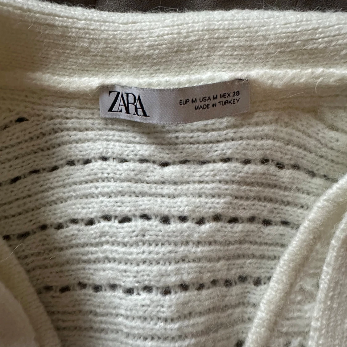 Vit stickad tröja från Zara - 3