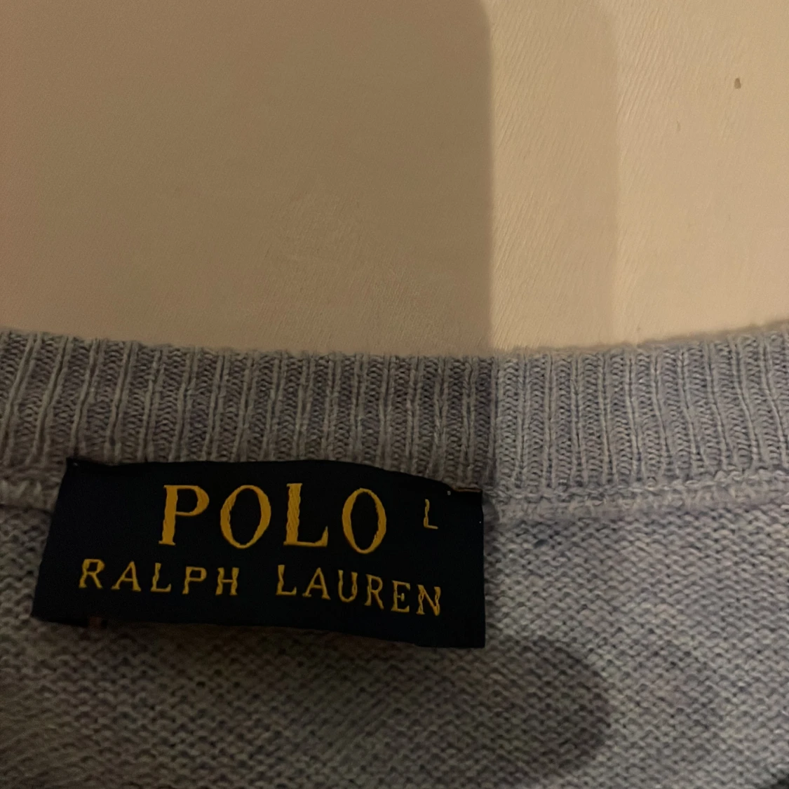 Ljusblå stickad tröja Polo Ralph Lauren - 3