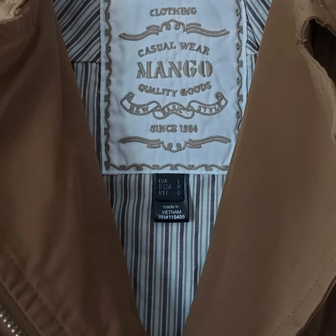 Brun bomberjacka från Mango, stl L - 2