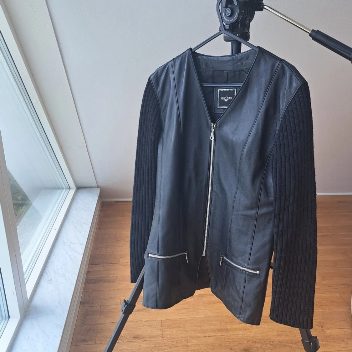 Elegant real leather jacket by Marc Aurel – size XS (36) - 1