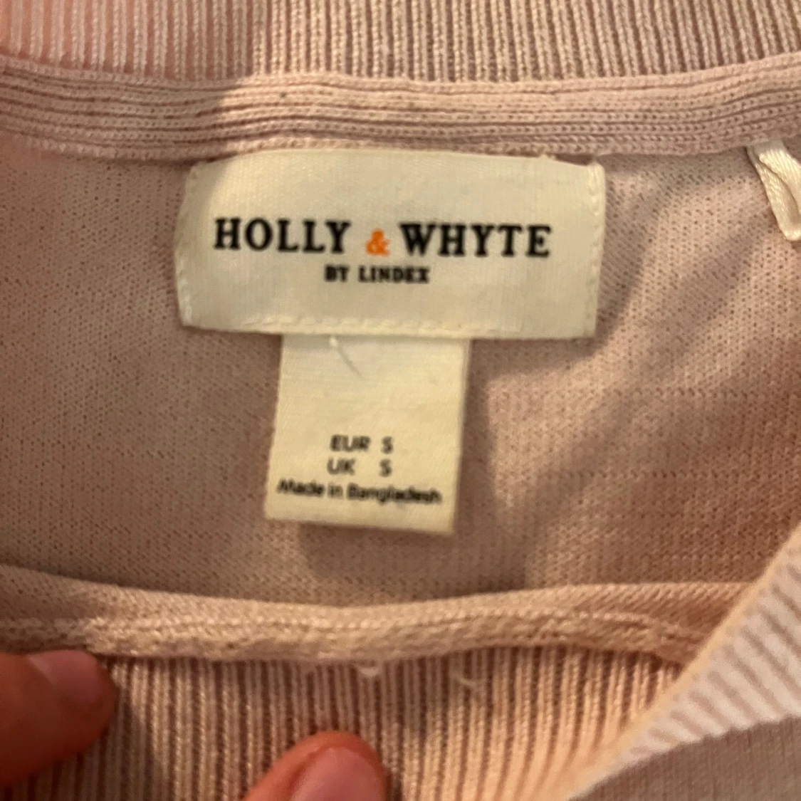 Ljusrosa stickad tröja Holly & Whyte (Lindex) - 2