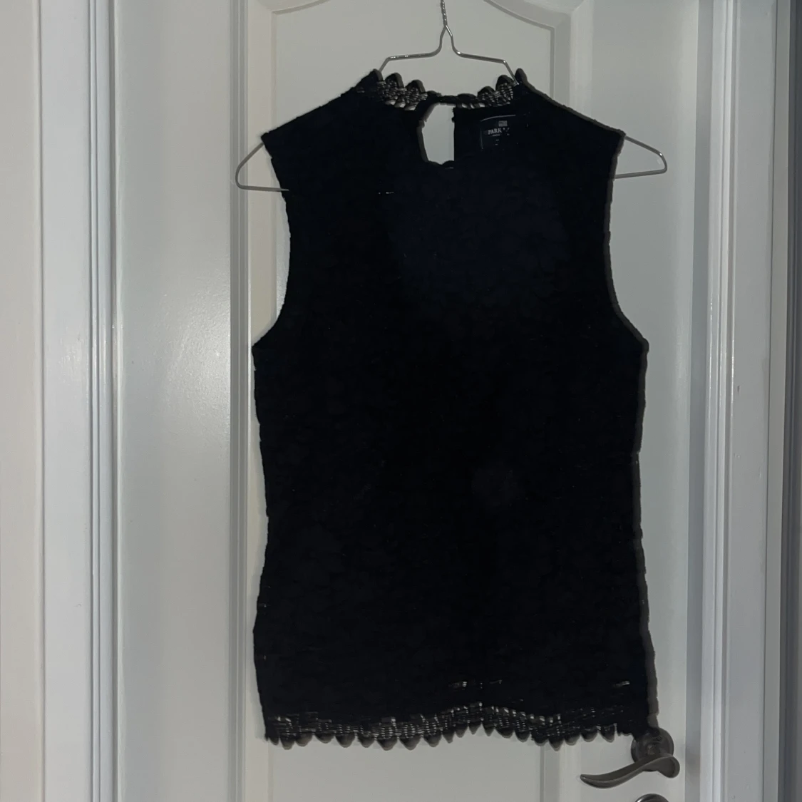 Svart spetsblus från Park Lane
