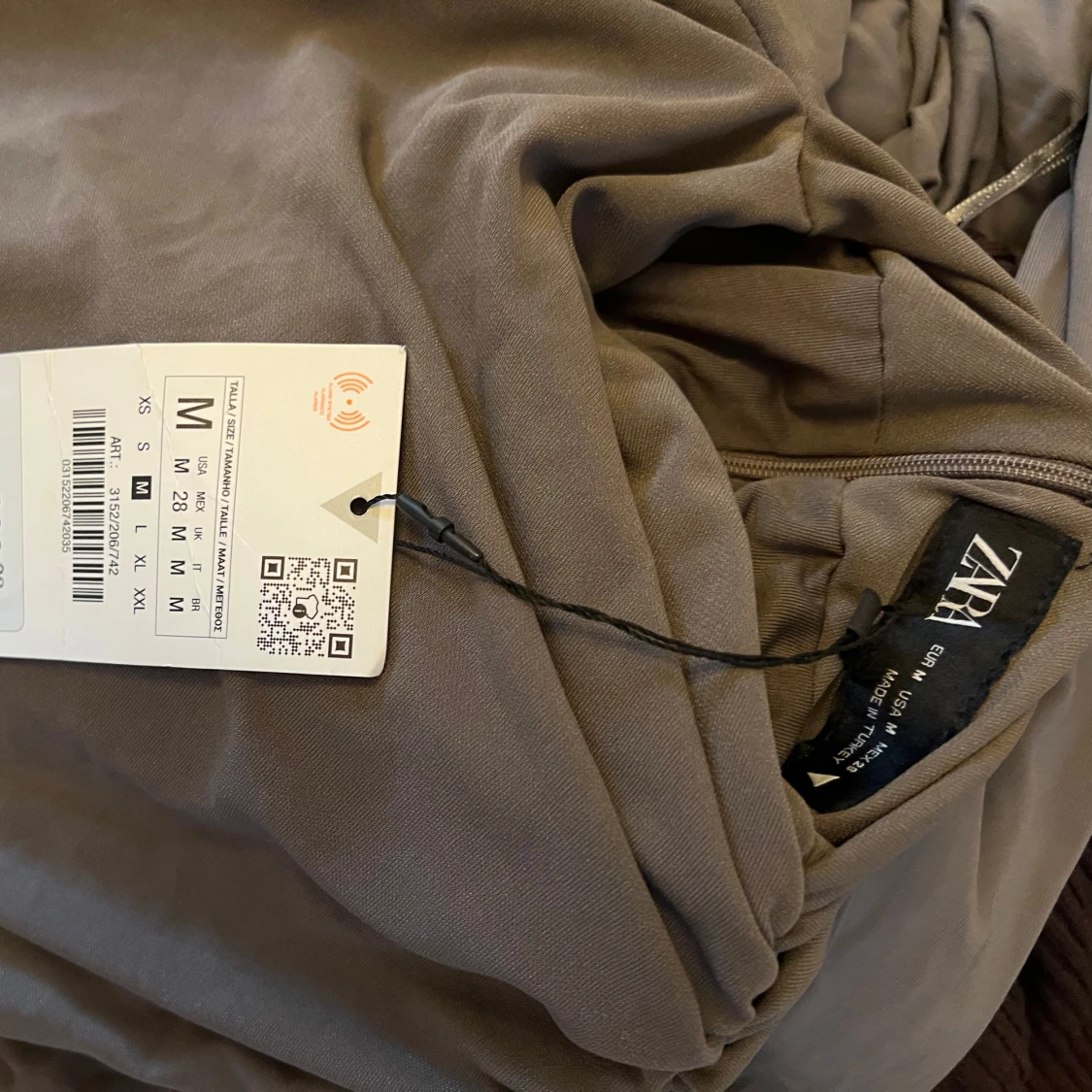 Brun långklänning från Zara i M - 2