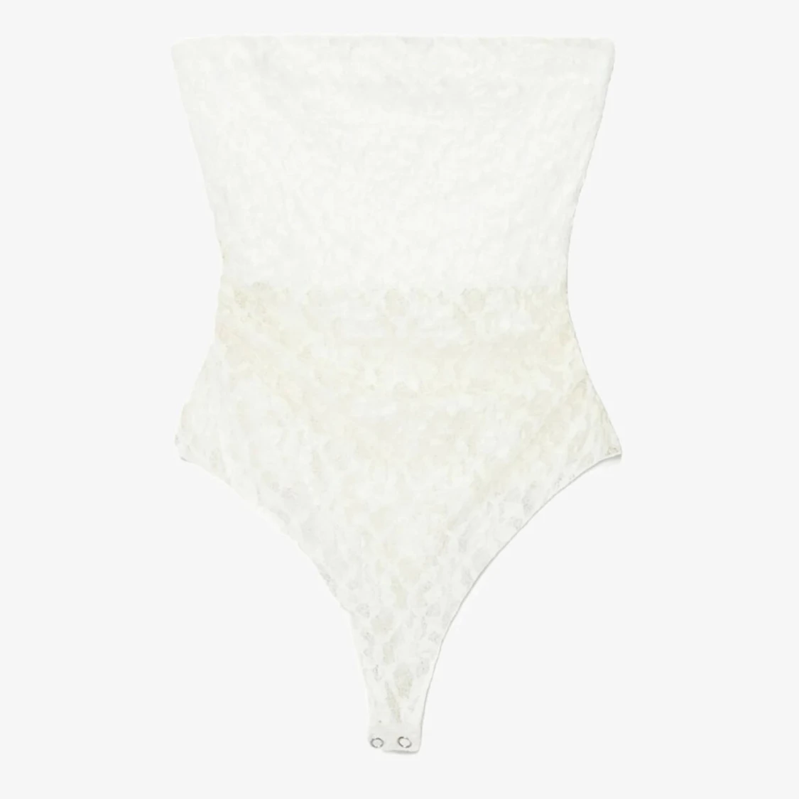 Vit spets bandeau tubtopp