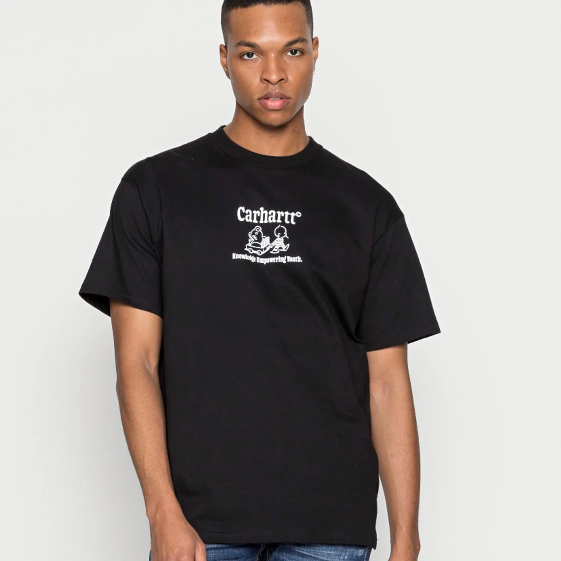 Svart Carhartt t-shirt med tryck - M - 1