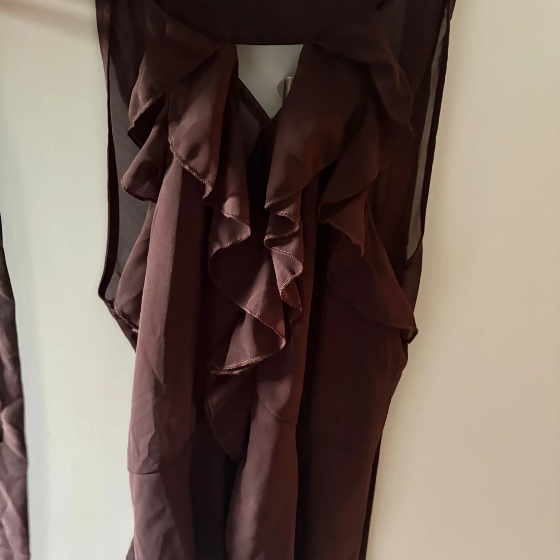 Brun volang blus  - 1