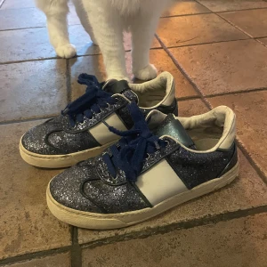 Valentino Garavani glittriga flycrews  - säljer mina älskade flycrews som är använda men har fortfarande mycket att ge! ingen box eller kvitto tyvärr, storlek 36 men passar 36-36,5 skulle jag säga!💞💞slitage lite här och där, tex insidan bak i skon, lite på sidorna av sulan!