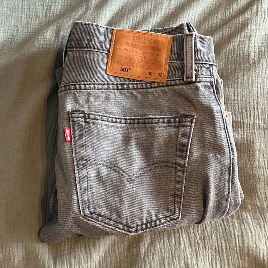 Grå Levi's 501 jeans relaxed fit - 90