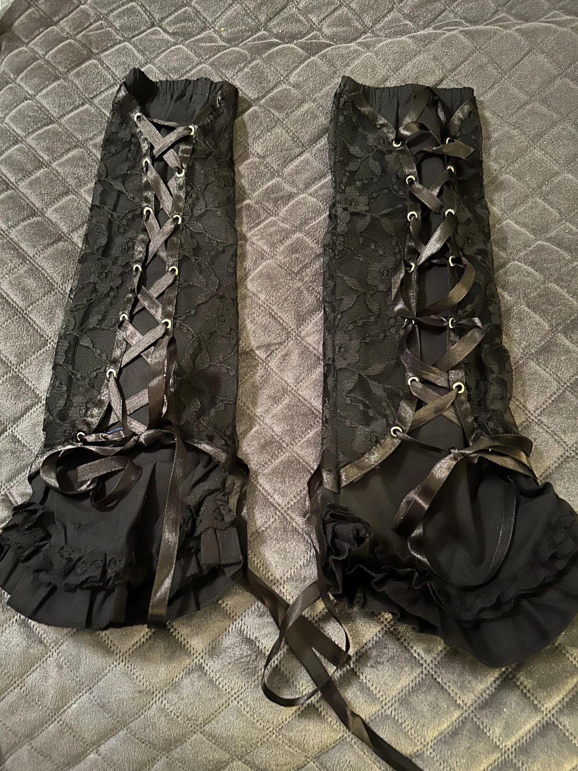 Långa handskar i onesize