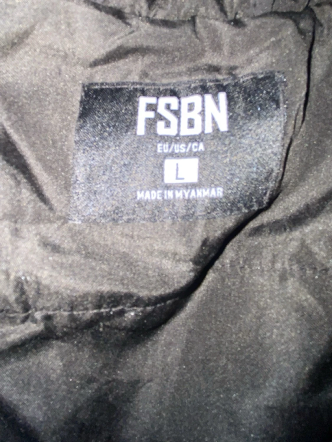 Svart och mörkgrå pufferjacka FSBN L - 3