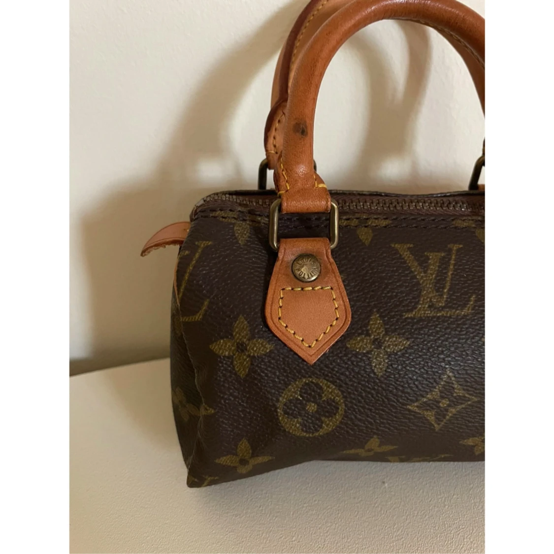 Louis Vuitton brun monogram handväska - 1