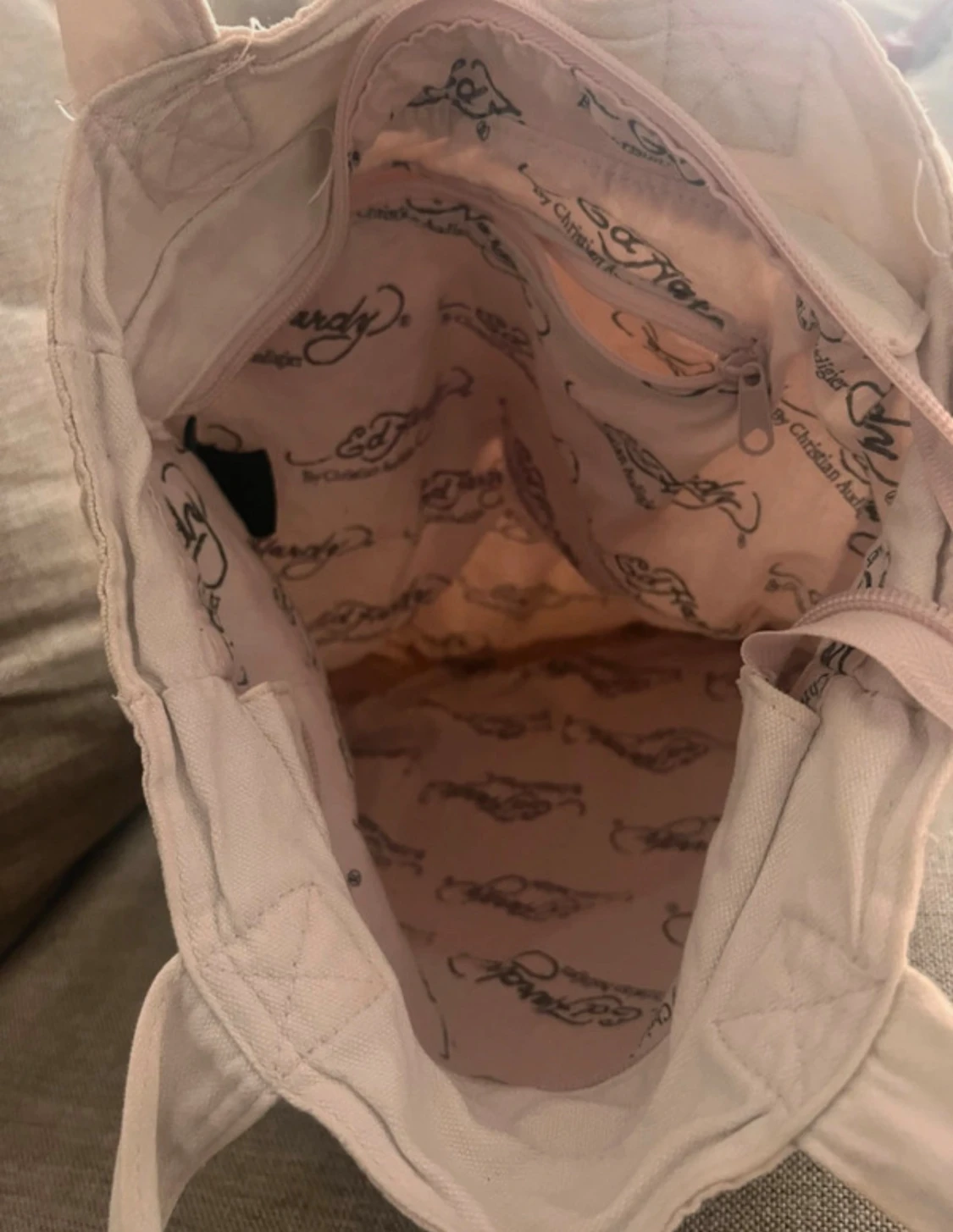 Ed Hardy shoppingväska med tryck - 4