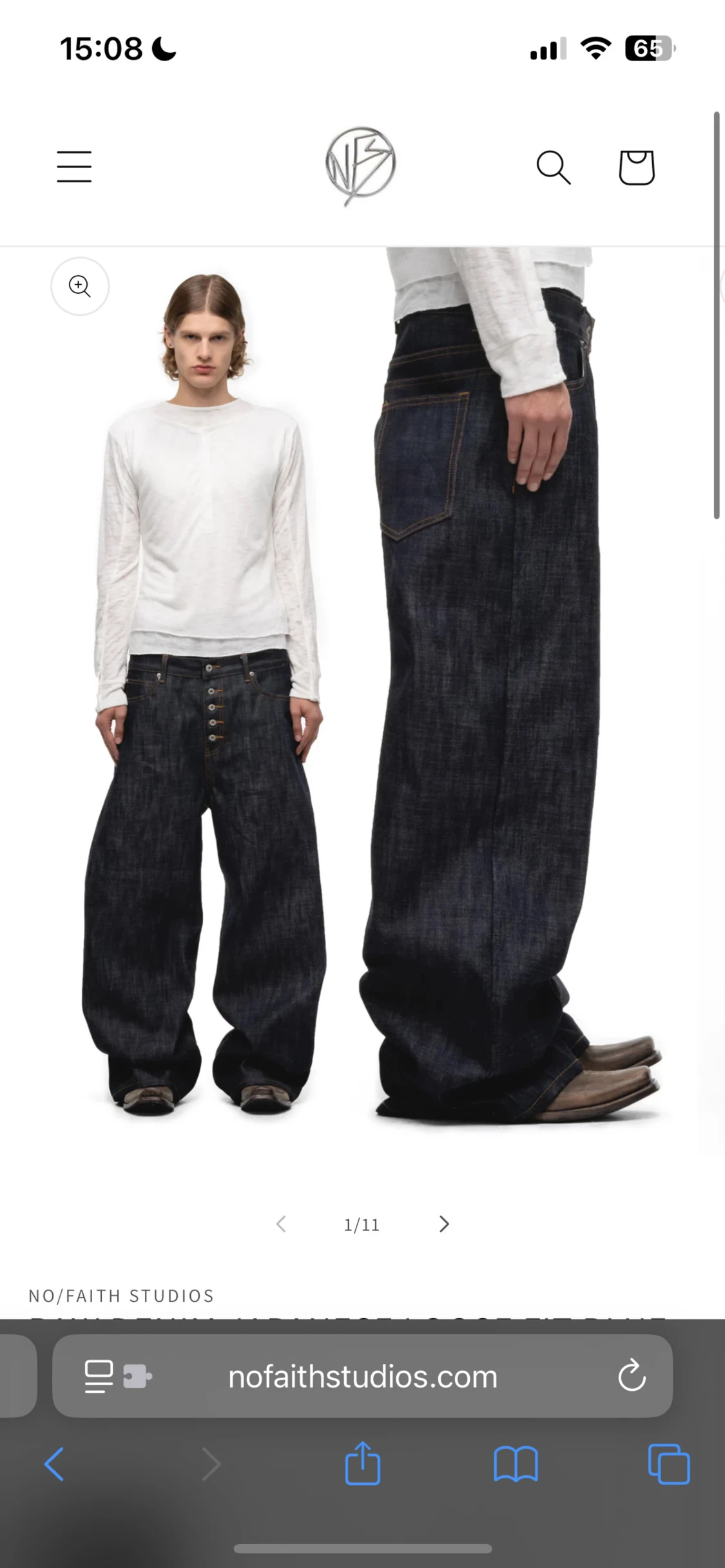 Raw Denim Japanese Loose fit Jeans 