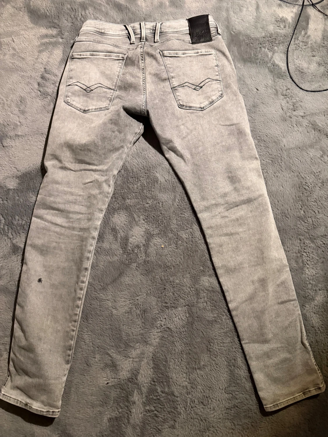 Replay Hyperflex Anbass grå jeans 32/32. - 4