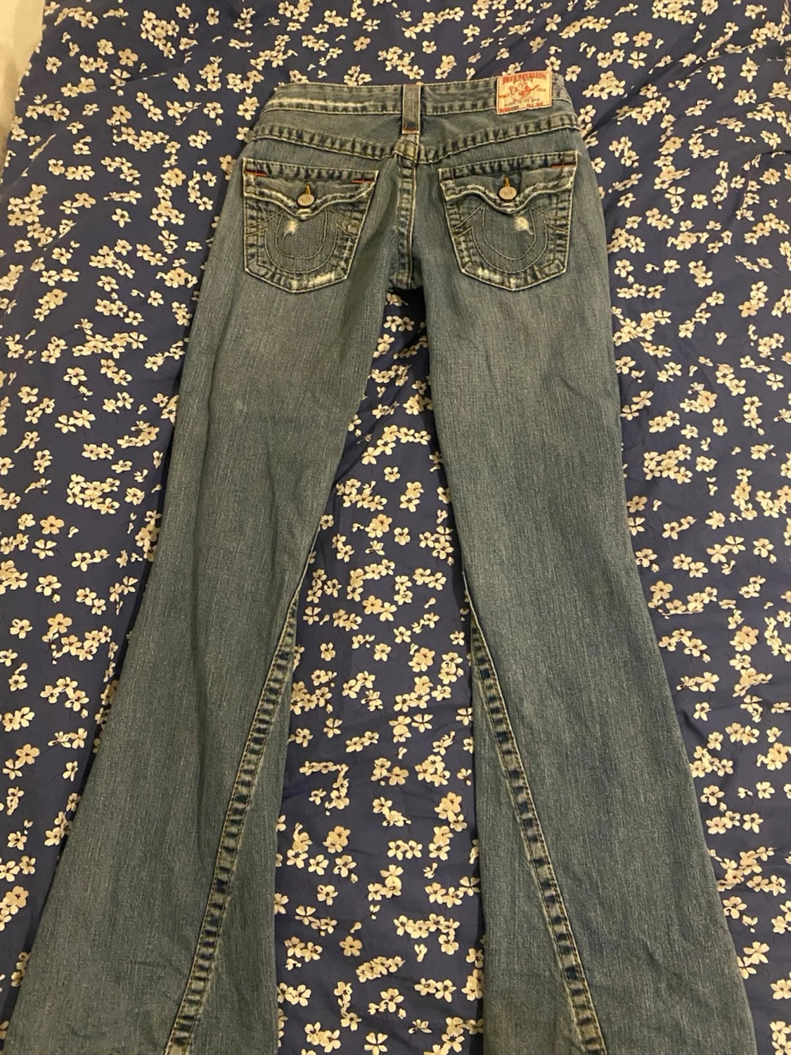 True Religion blå bootcut jeans - 4