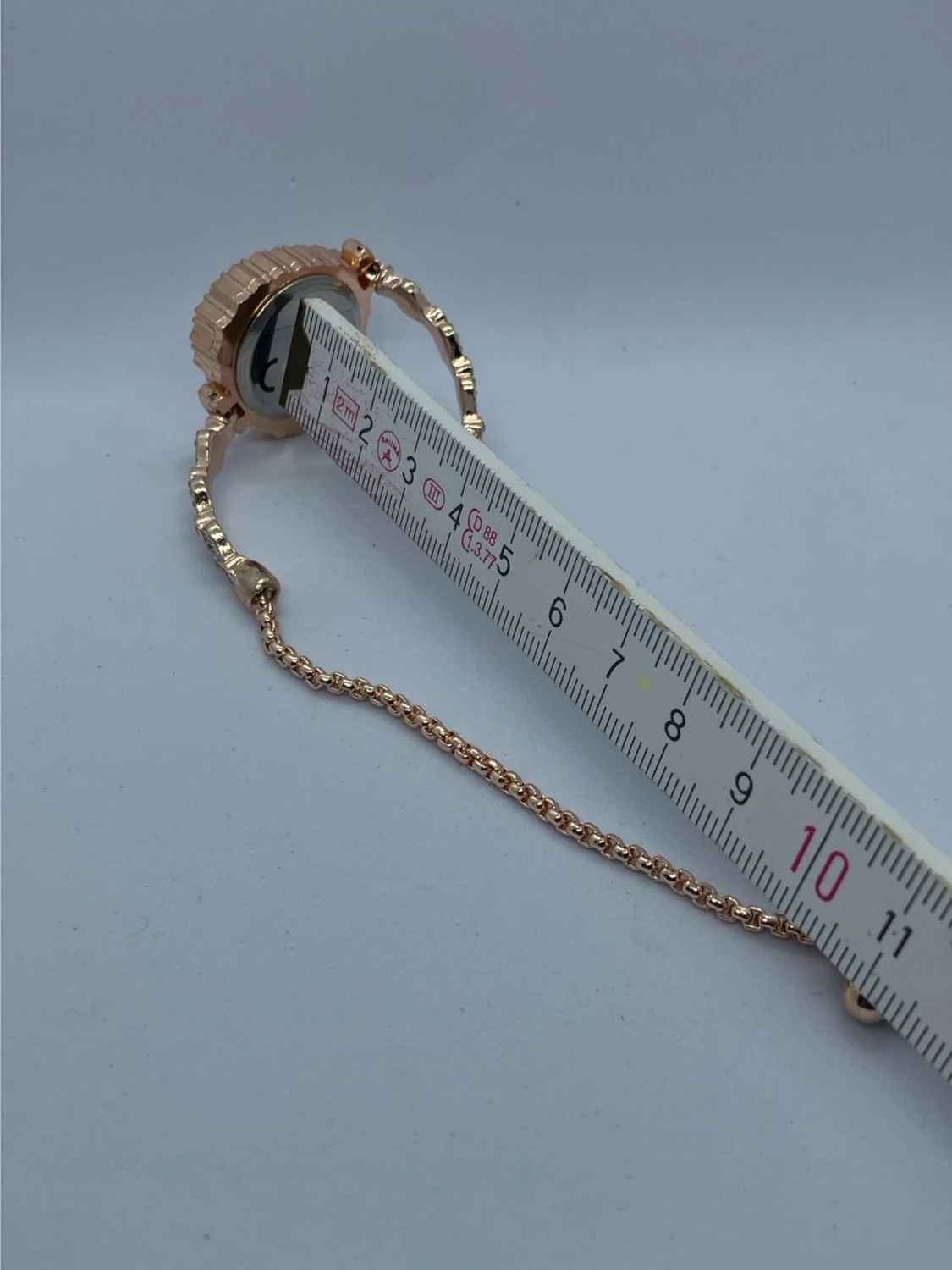 Roséguld klocka med hjärtformad urtavla - 1