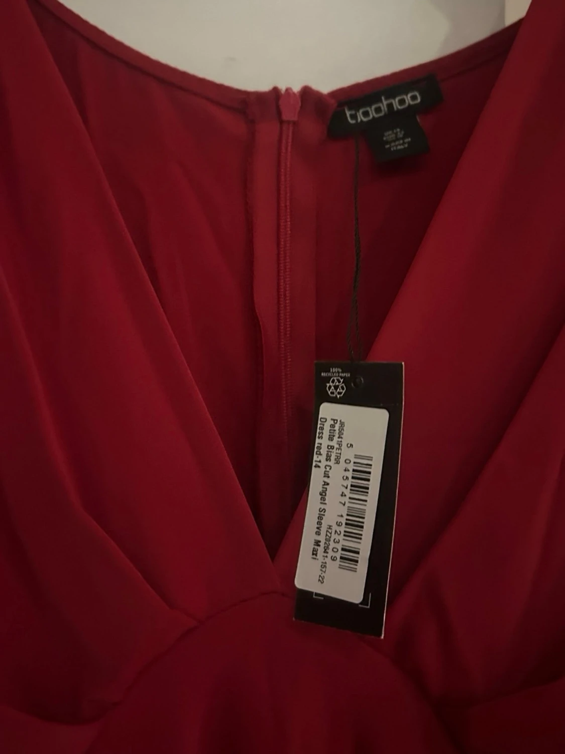 Röd långklänning från Boohoo - 2