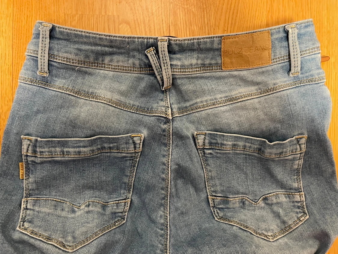 raka ljusblå jeans - 4