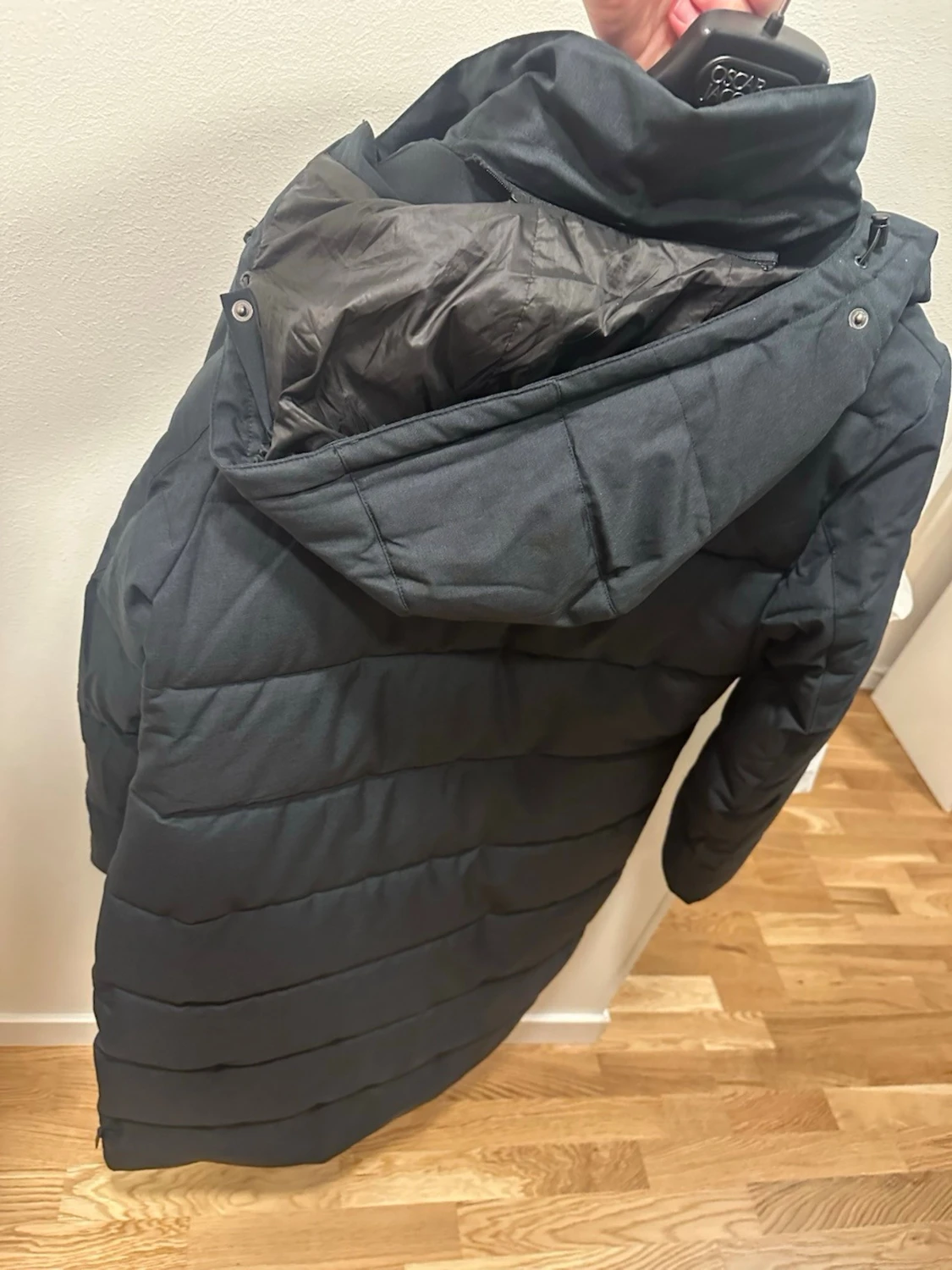 Svart lång pufferjacka från five seasons - 4