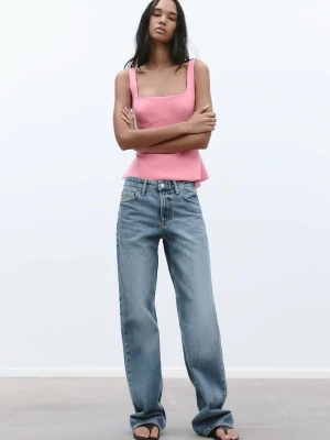 Zara rosa rosett top - Säljer denna rosa rosett top från Zara, skriv för fler bilder 