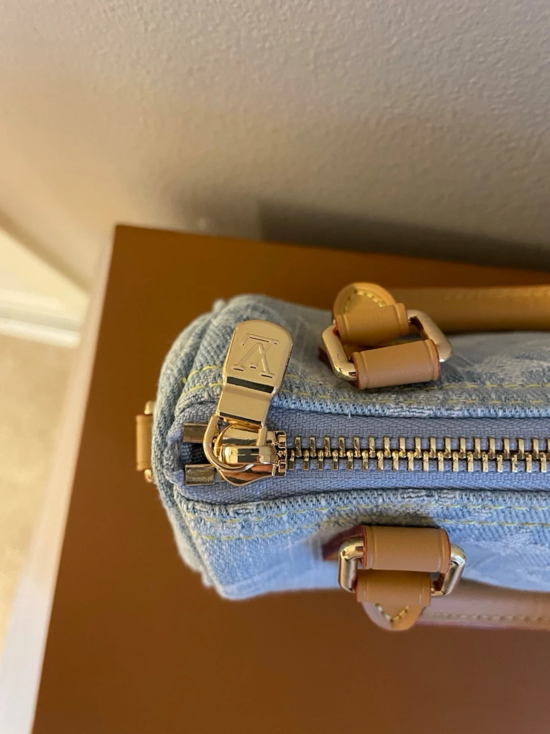 Louis Vuitton denim handväska - 2