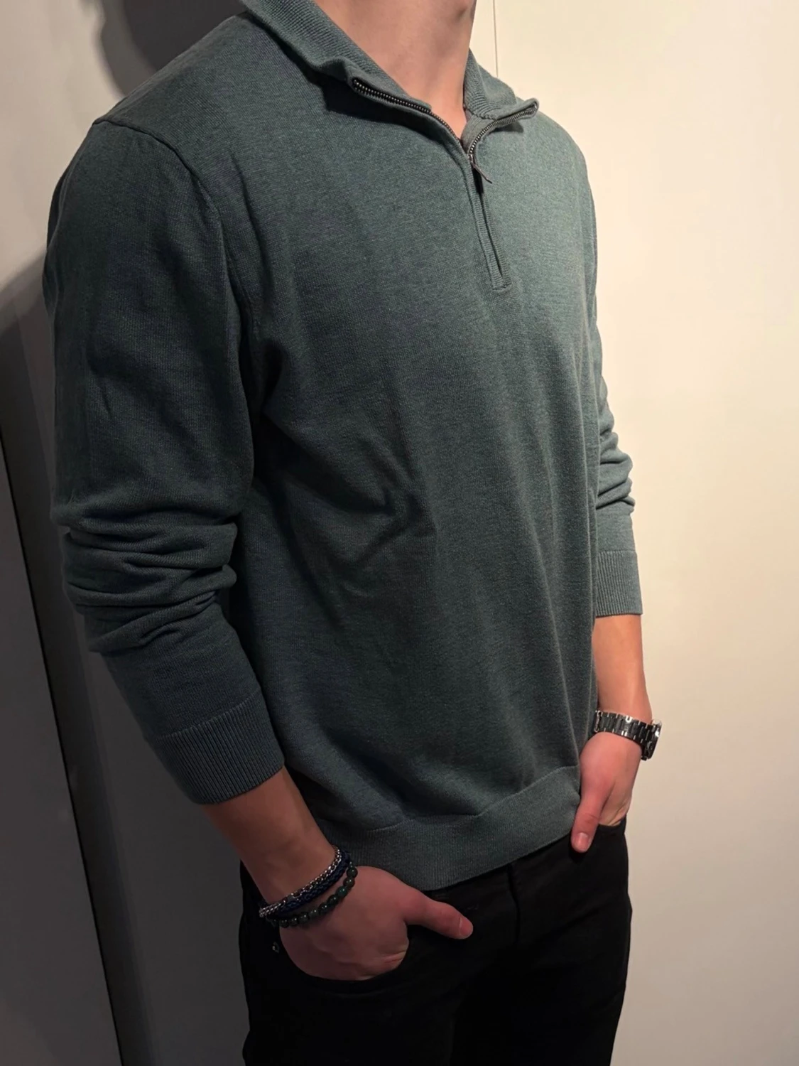 Bläck quarter zip nytt skick  - 1