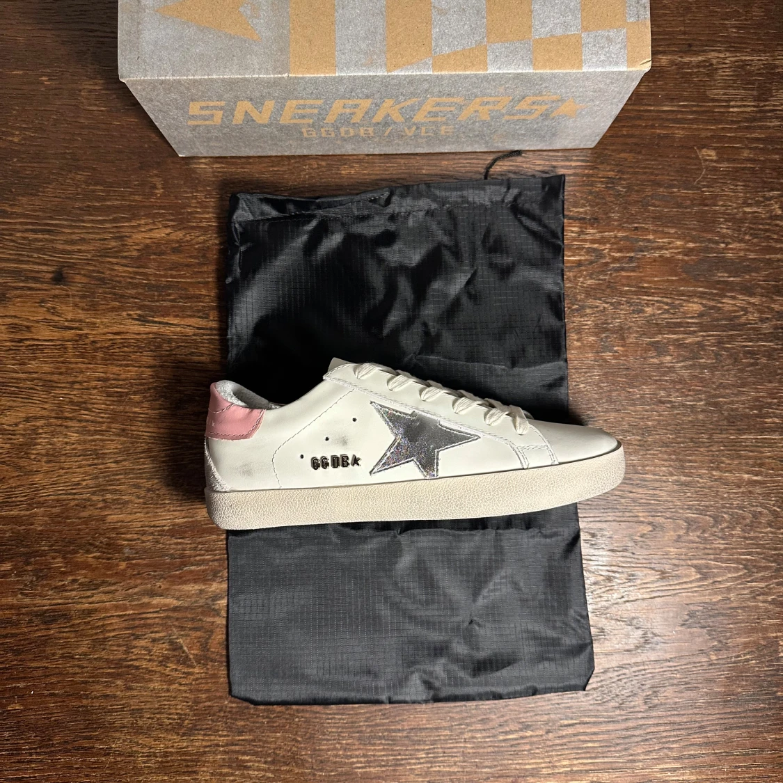 Golden Goose Superstar vit/rosa - 2