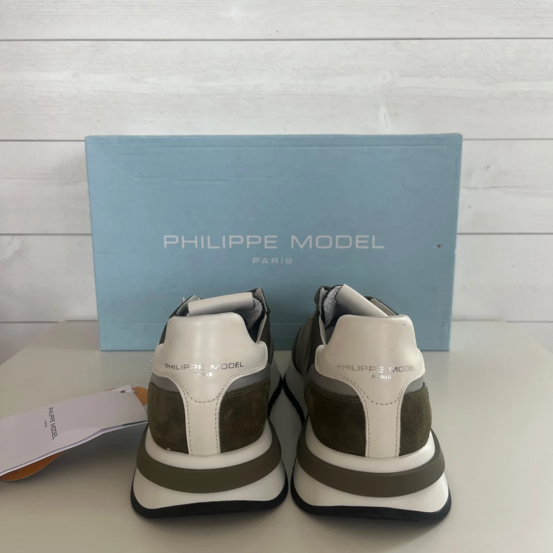 Gröna/Kaki Philippe model skor (HELT NYA) - 2