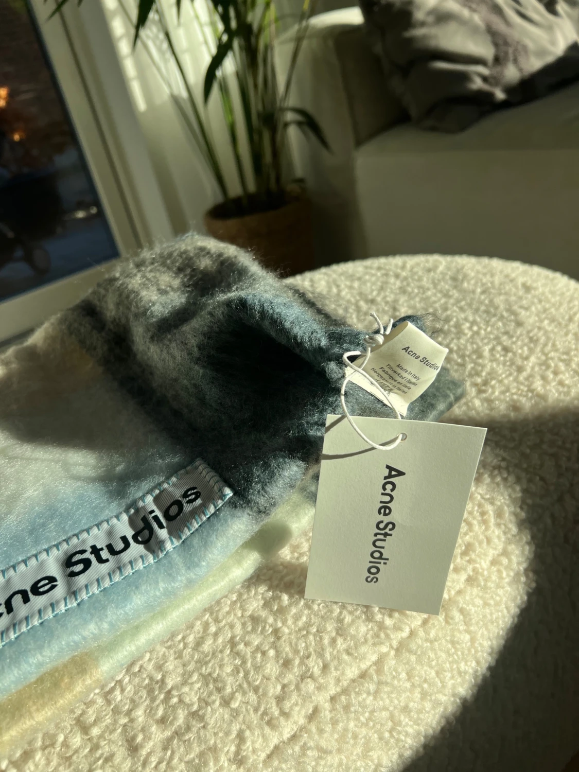 Rutig halsduk Acne Studios i ull - 2