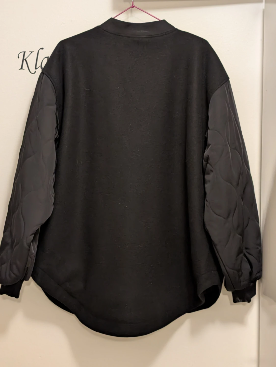 H&M Divided Oversized/Overshirt filtad svart jacka  - 2