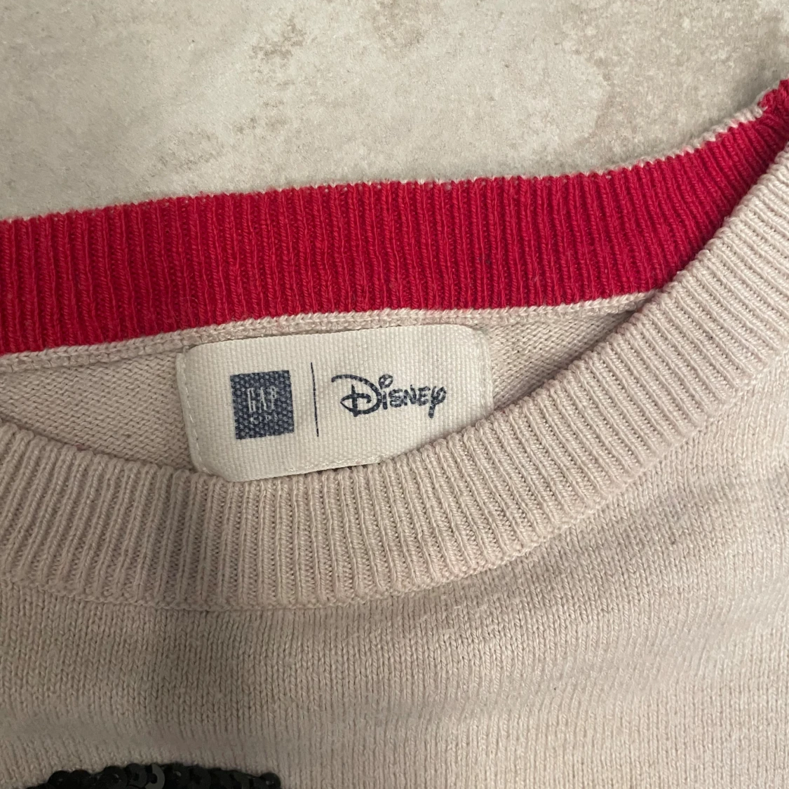 Beige stickad tröja med Mickey Mouse GAP - 2