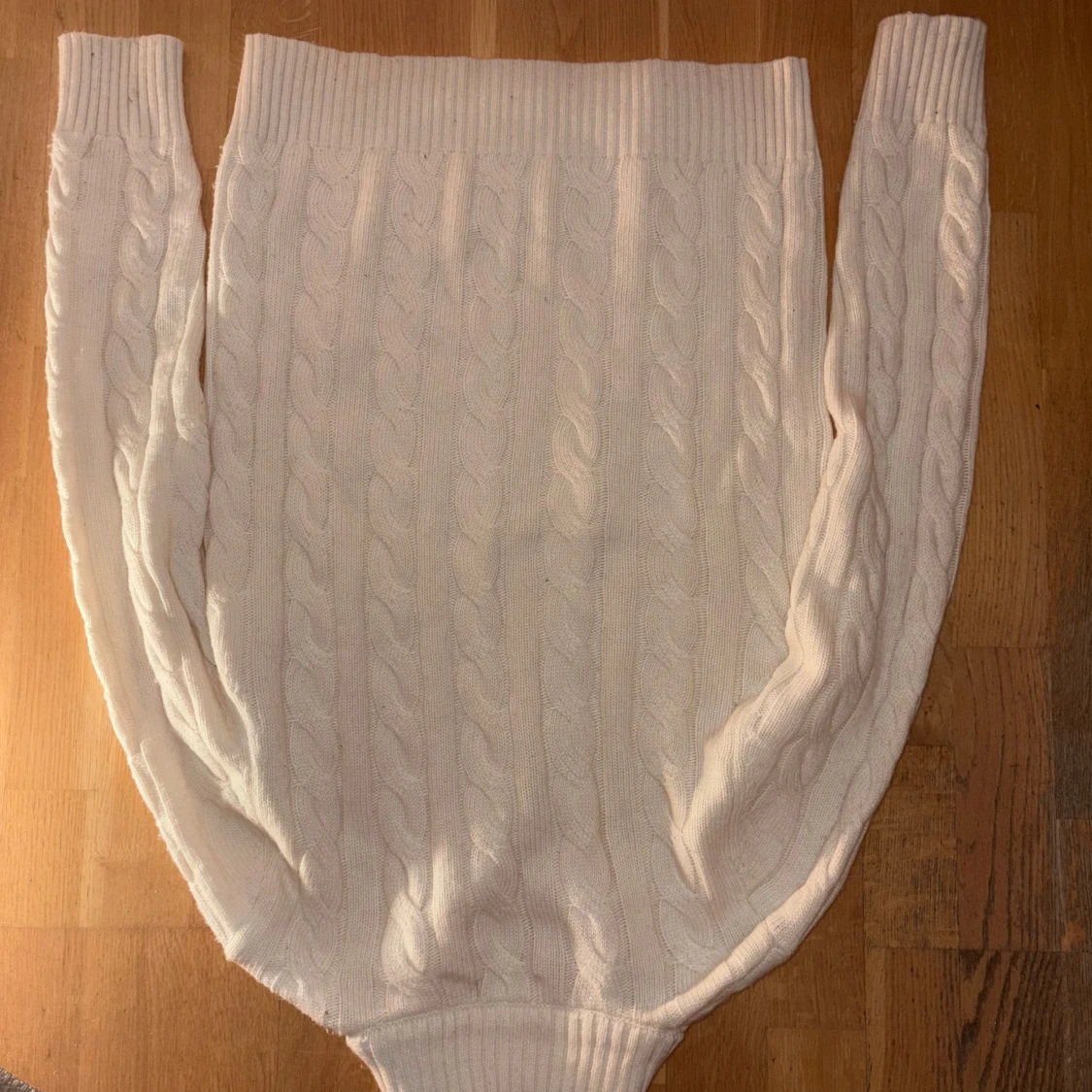 Vit kabelstickad tröja Polo Ralph Lauren - 1