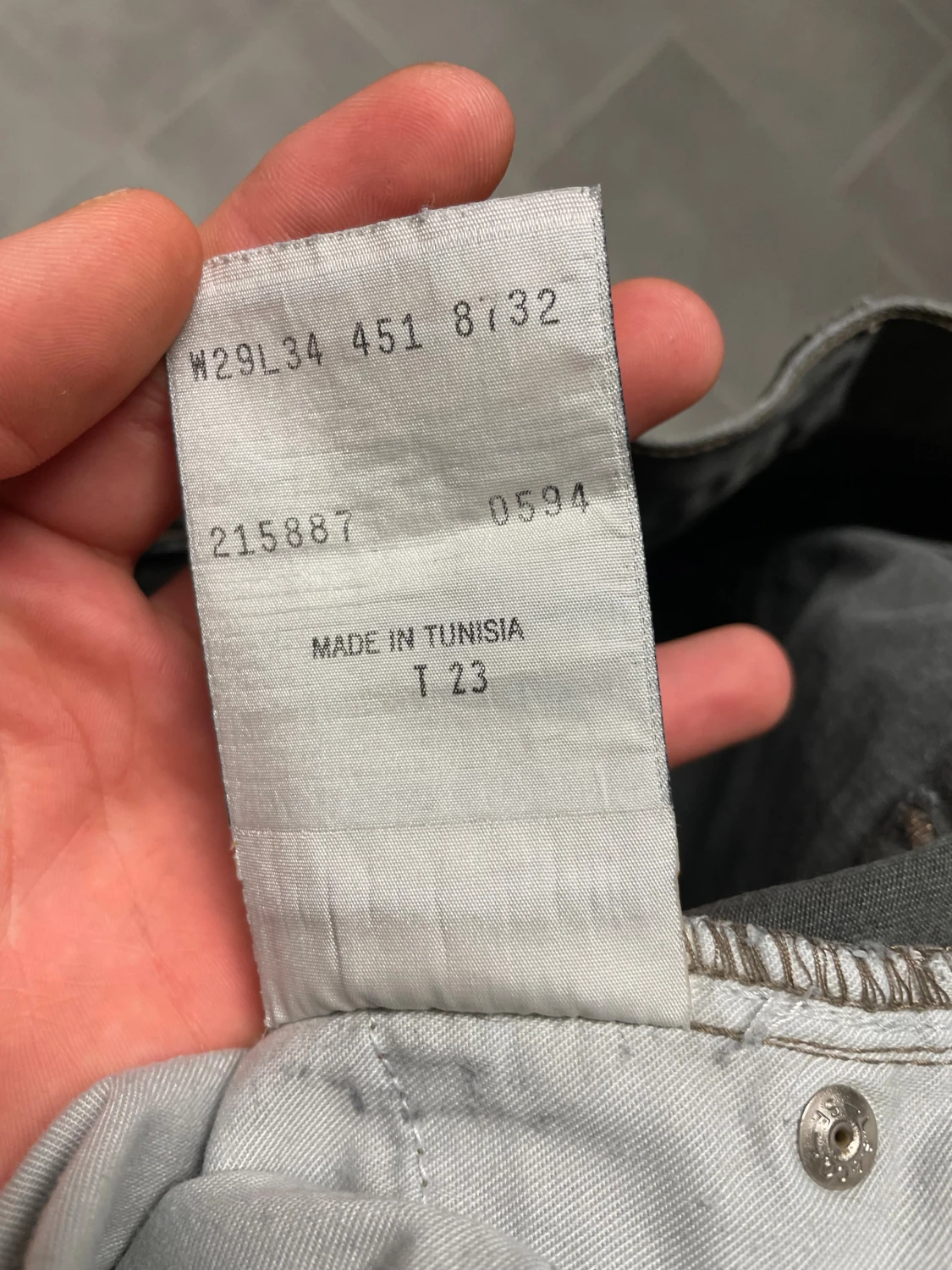 Levi's 451 gråa jeans W29 L34 - 3