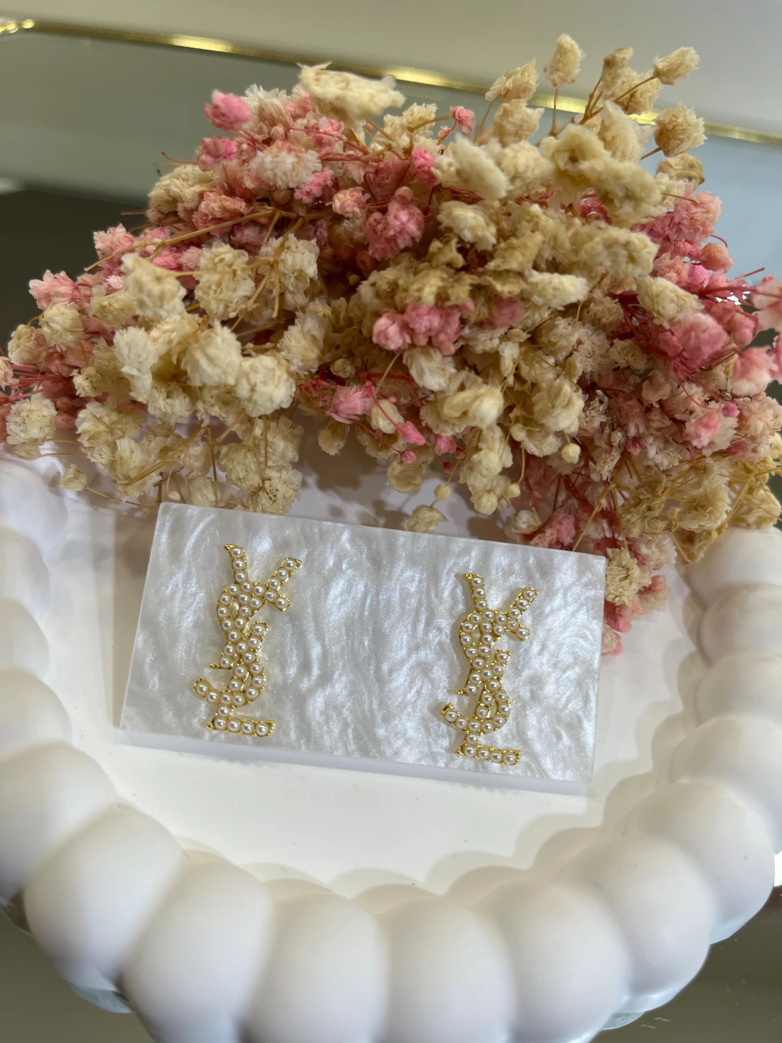 18k guldpläterad örhängen  - 1