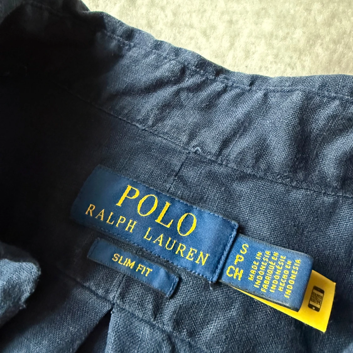 Blå linneskjorta från Polo Ralph Lauren - 2