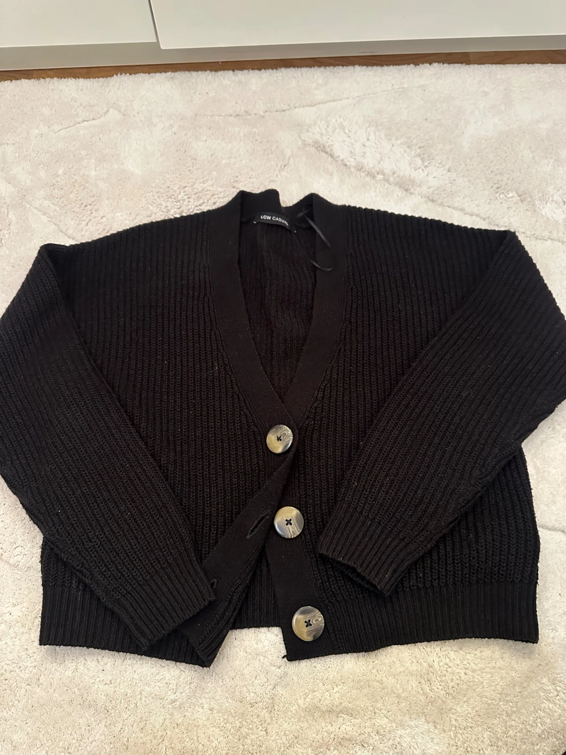 Svart ribbad kofta från LCW Casual - 2