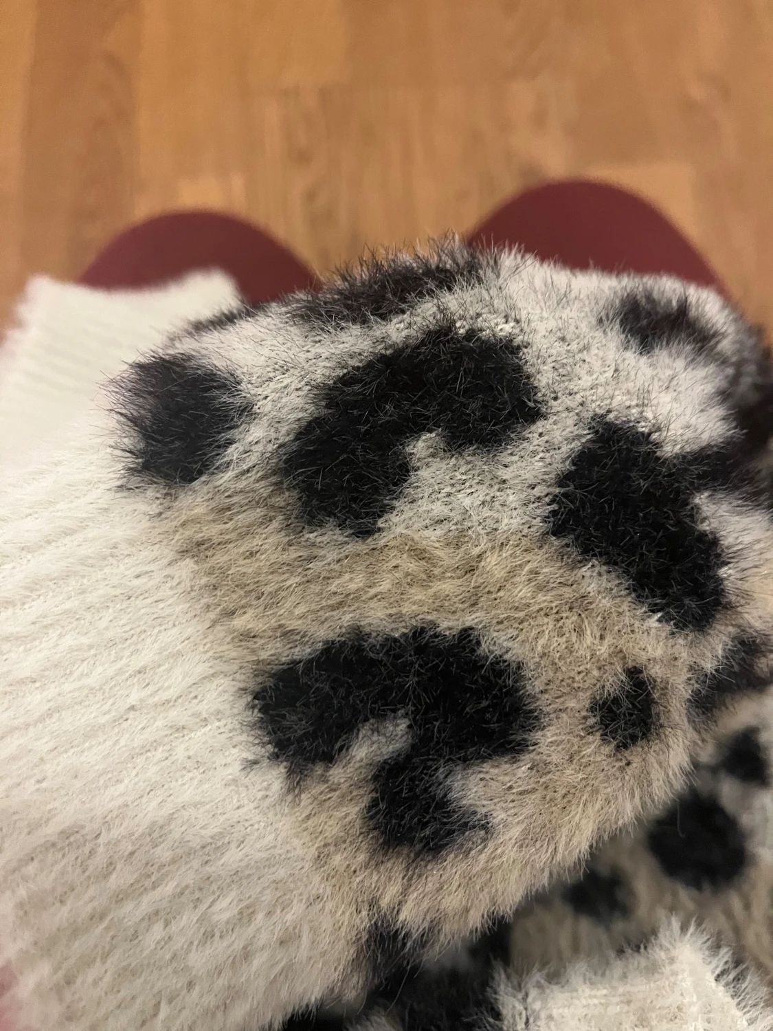 Leopardmönstrad fluffig tröja mango - 3