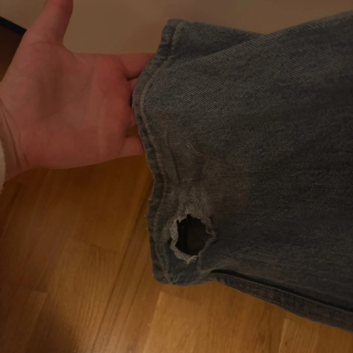 Ljusblå raka jeans från Zara  - 3