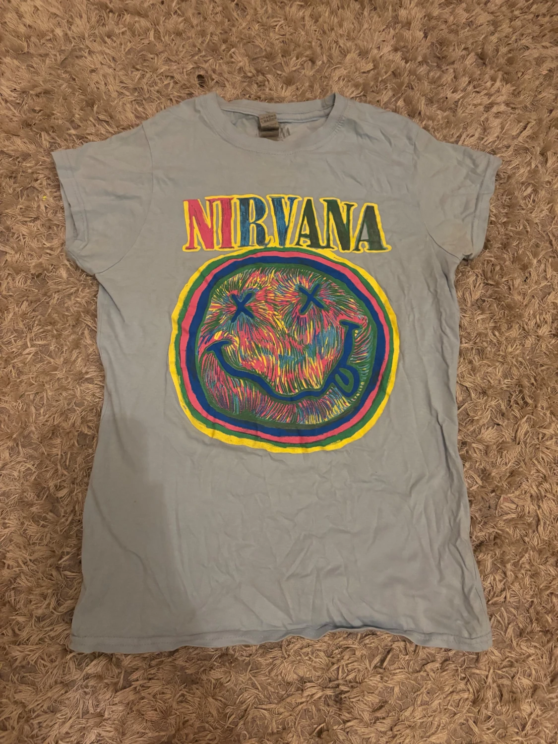 Nirvana t-shirt i ljusblå  - 3