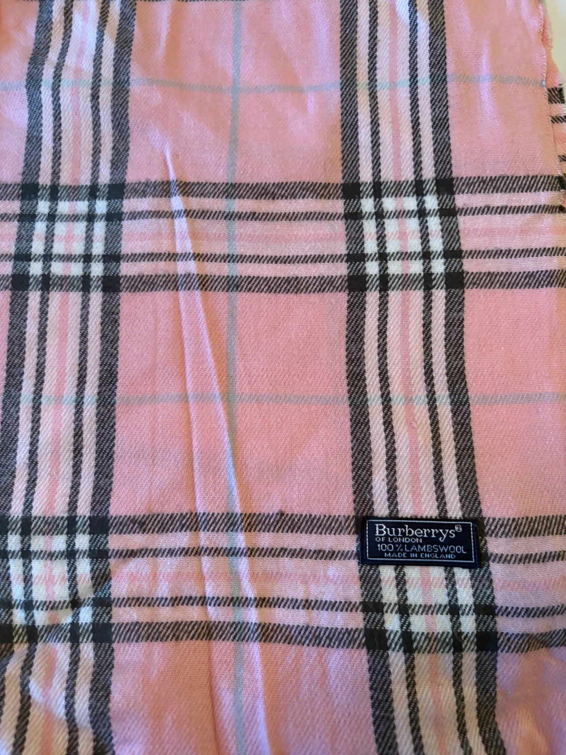 Rutig rosa halsduk från Burberrys