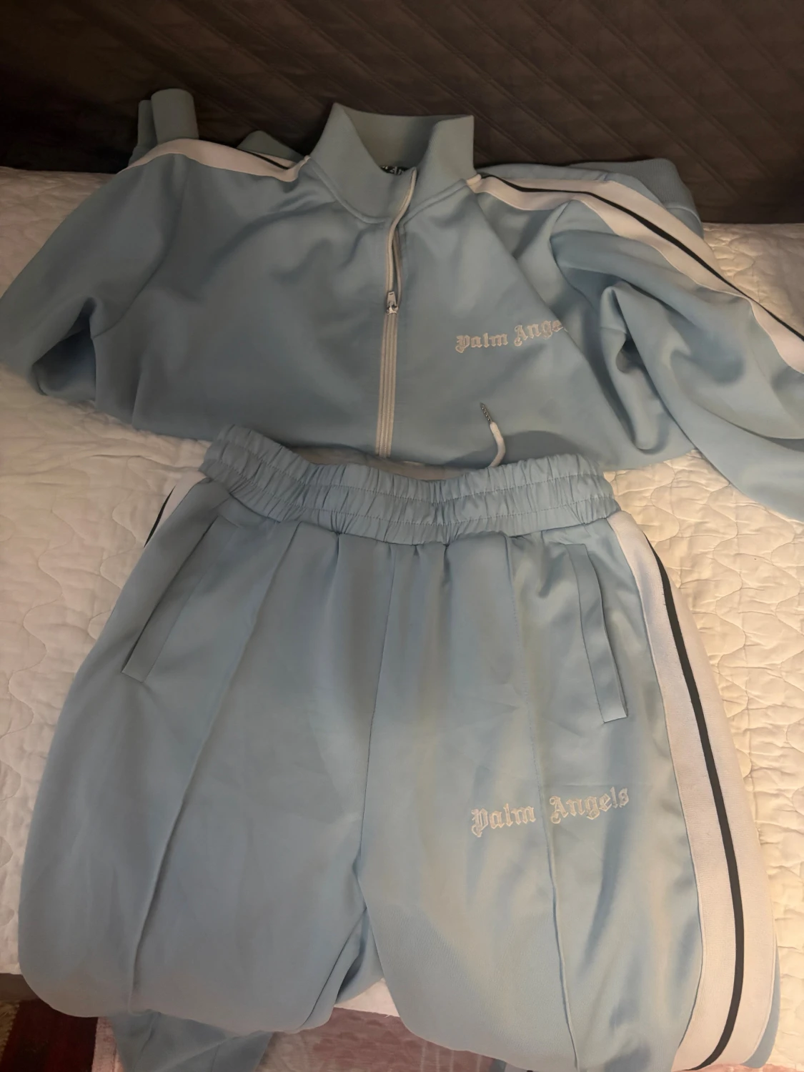 Ljusblå track jacket från Palm Angels - 3