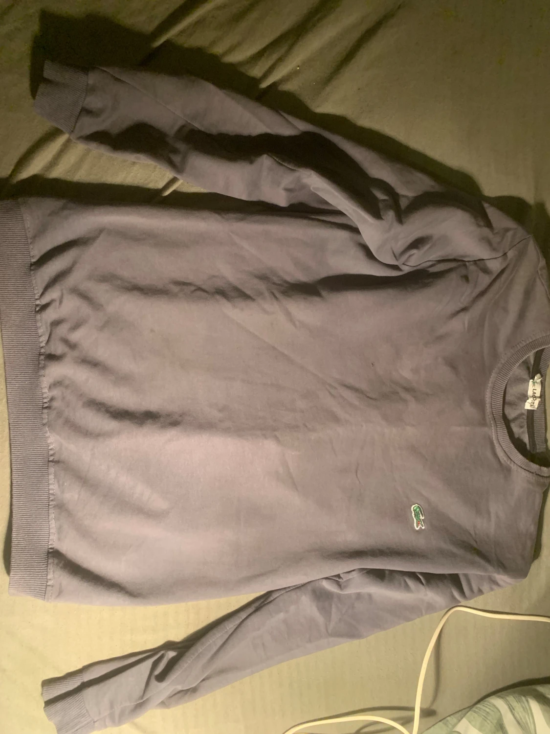 Grå långärmad tröja från Lacoste