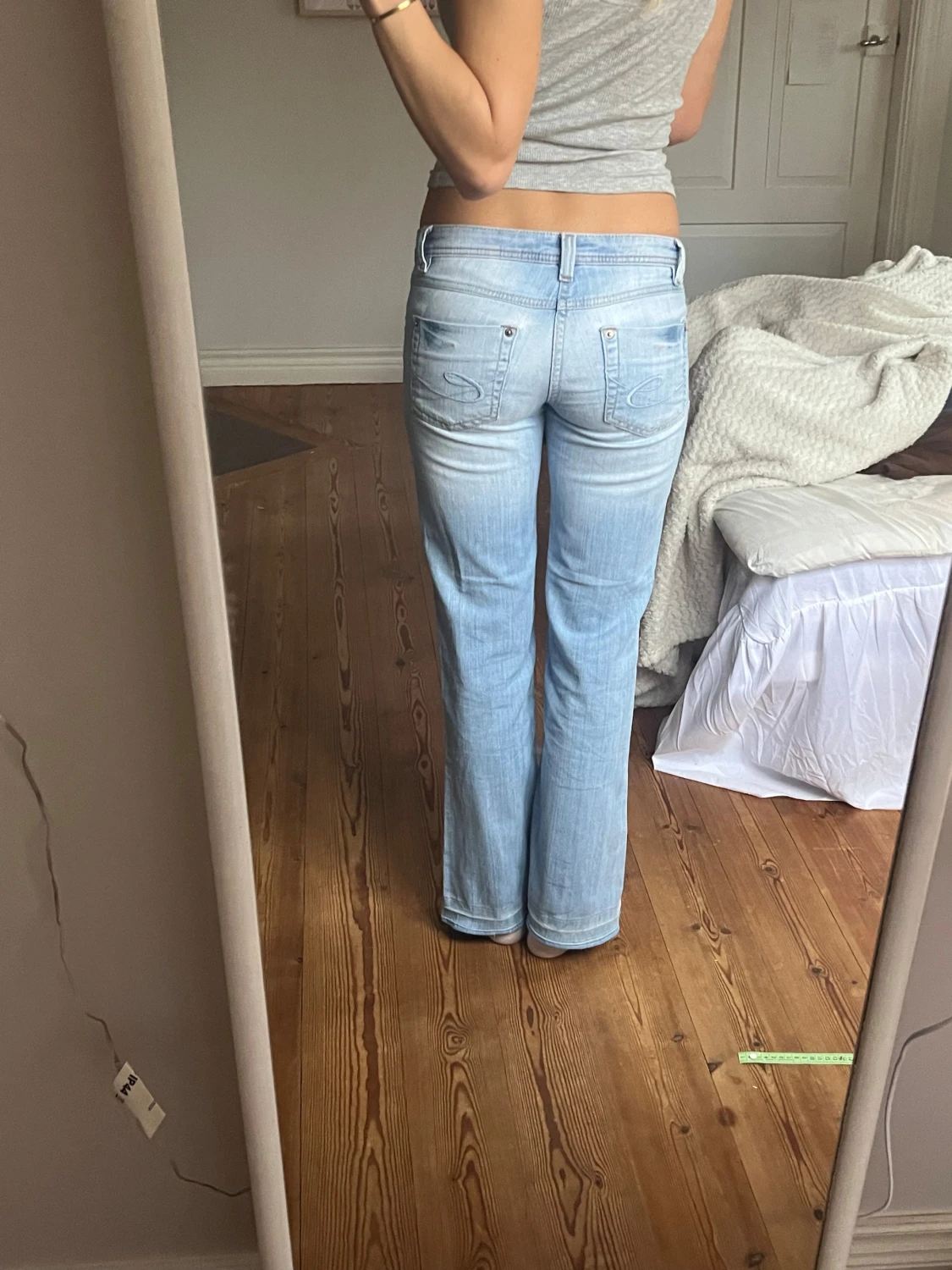 Ljusblå vintage jeans  - 2