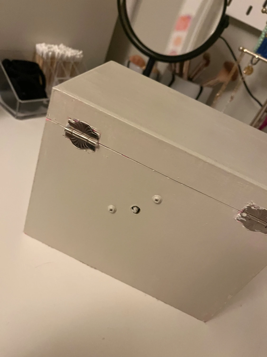 Vit och rosa smyckeskrin med lådor - 5