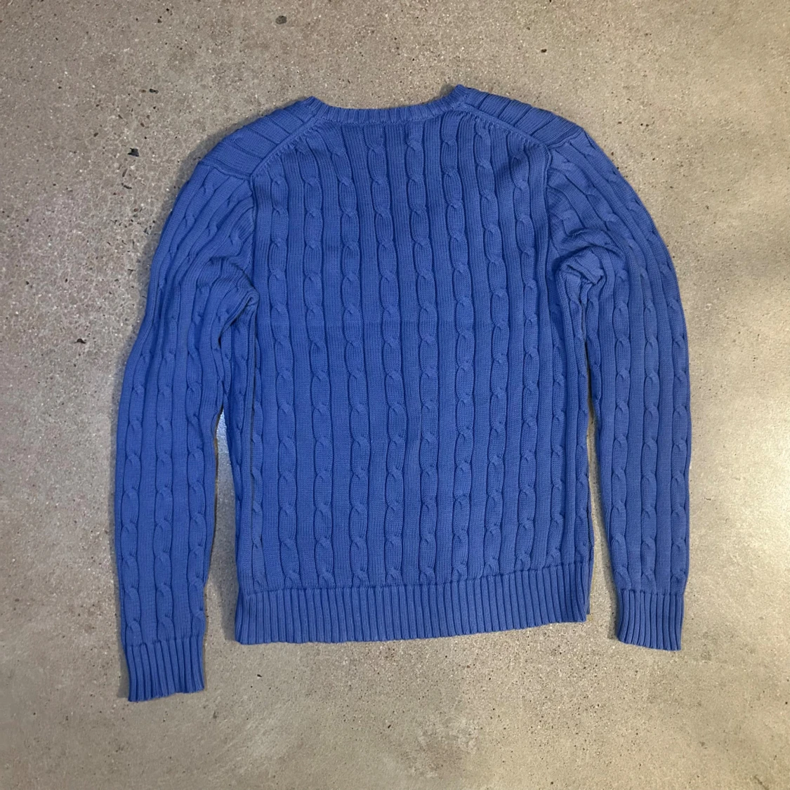 Blå kabelstickad tröja Polo Ralph Lauren - 2