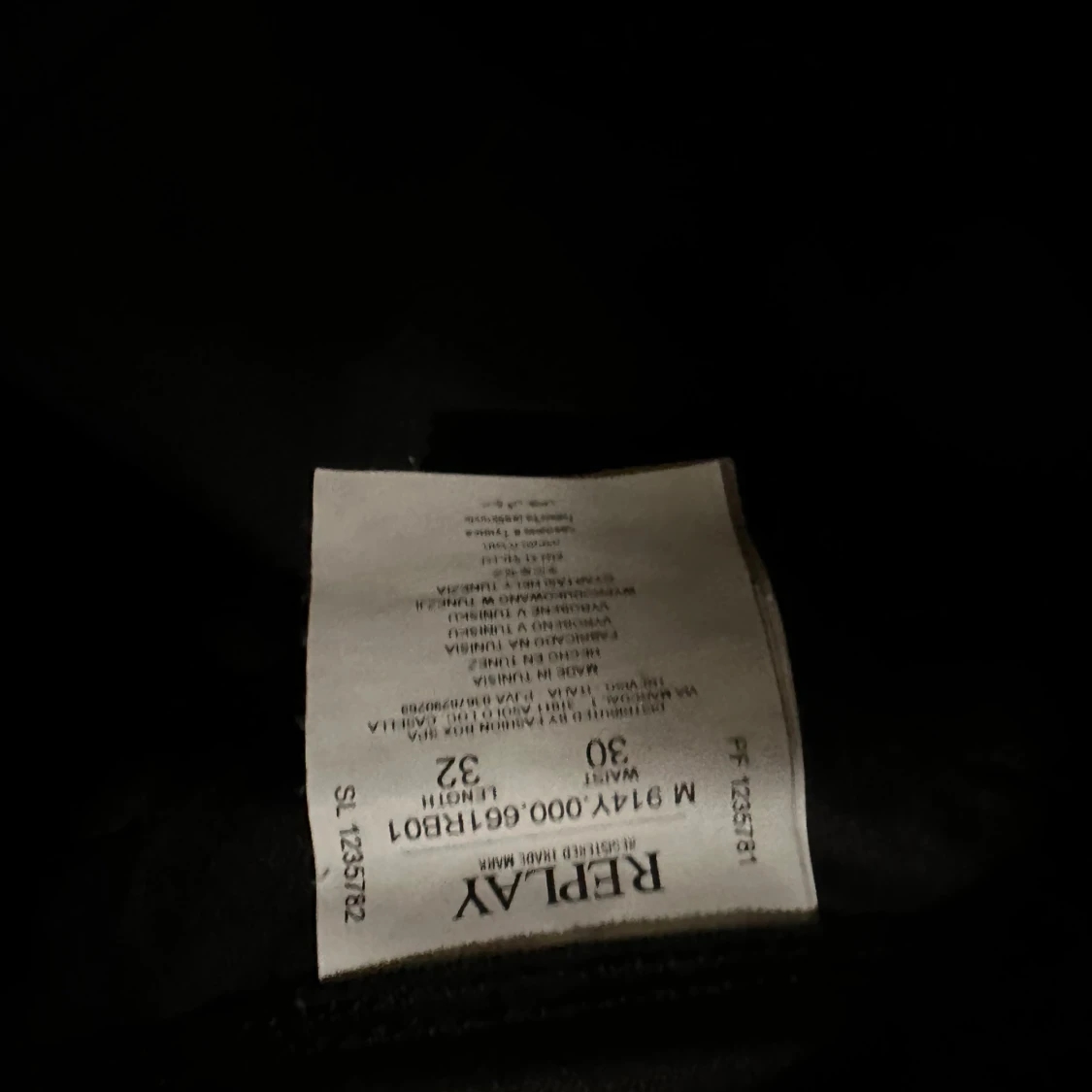 Replay Anbass svarta jeans, W30 L32 - 3